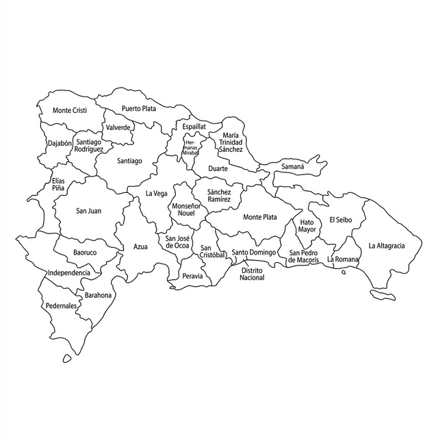 Mapa República Dominicana